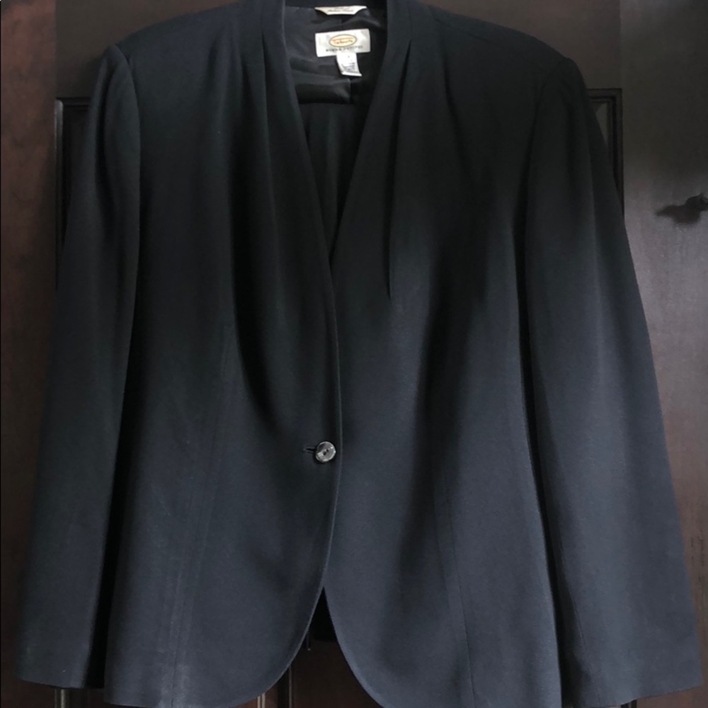 Talbots Two-piece Black Crepe Suit